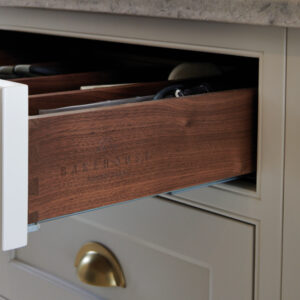 Dovetail drawer boxes close up image