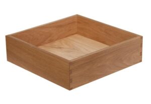 Sturdy oak Probox drawer, crafted for bespoke cabinet projects with durable dovetail construction.